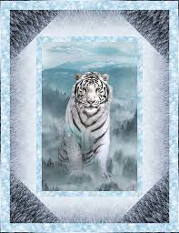 White tiger qigong are taoist qigong exercises that harmonize the body, breath and mind. In The Mist Shrouded Mountains Of India And Siberia There Once Lived A Line Of Legendary Tigers With A In 2021 Panel Quilt Patterns Fabric Panel Quilts Wildlife Quilts