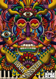 Rock Monster By Roberlan On Deviantart Psychedelic Rock Psychedelic Art Serial Art