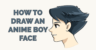 His joints are shown through small circles on shoulders, elbows, waist, knees, and step 1: How To Draw An Anime Boy Face Really Easy Drawing Tutorial