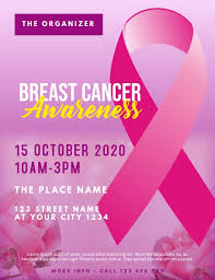 Free mammograms will be available courtesy of lifeline hospital's. Breast Cancer Awareness Event Flyer Template Postermywall