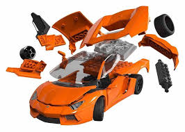 Visible V8 Model Engine Kit Lamborghini Aventador Airfix Models Model Engine Kits