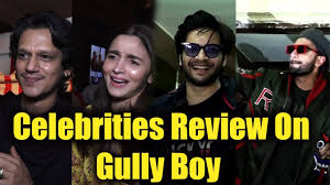 Celebrities Review On Gully Boy Movie Ranveer Singh Alia Bhatt Youtube Gully boy is loosely based on the lives of real life rappers naezy and divine, who rose from slums to stardom. celebrities review on gully boy movie ranveer singh alia bhatt