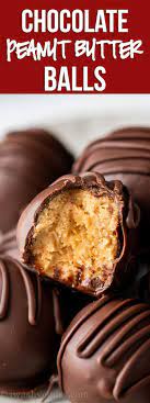 Chocolate Peanut Butter Balls Recipe Recipe Peanut Butter Balls Recipe Valentines Recipes Desserts Peanut Butter Balls