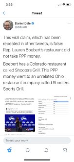 Search, discover and share your favorite lauren boebert gifs. Daniel Dale Fact Checking The Claim Lauren Boebert Took A Ppp Loan Album On Imgur