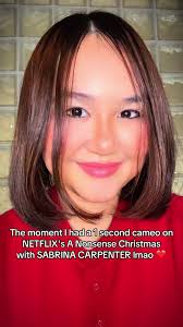 It was literally Short N' Sweet lmao 🤍 Sabrina Carpenter is drop dead  gorgeous, esp in person! We had a blast filming ❤️ A Nonsense Christmas  with Sabrina Carpenter available now