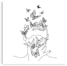 Impulse face drawing poison ivy face drawing stitch face drawing bucky barnes face drawing copperhead face drawing golden retriever face drawing sasquatch face drawing english bulldog face. Abstract Face With Butterfly By One Line Drawing Portrait Minimalistic Style Botanical Print Nature Symbol Of Cosmetics Modern Continuous Line Art Fashio Line Art Tattoos Tattoos Abstract Faces
