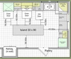 Common kitchen island dimensions with cooktop. Kitchen Layout Kitchen Island Dimensions Novocom Top