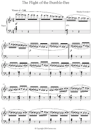 Rimsky Korsakov The Flight Of The Bumblebee Sheet Music For Piano Piano Sheet Music Sheet Music Piano Sheet Music Free