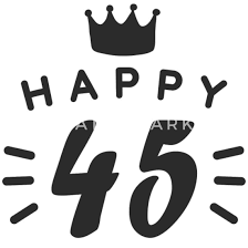 45e Verjaardag 45 Jaar Oud Happy Birthday Zeggen Stoffentas Spreadshirt