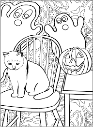 Maybe you would like to learn more about one of these? Halloween Cat Coloring Pages Halloween Cat Line Art Printable Coloring4free Coloring4free Com