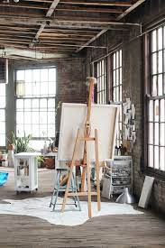 At Work With Katie Stratton A Beautiful Mess Art Studio Design Art Studios Living Room Art
