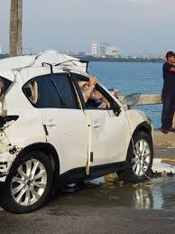 Concessionaires for the penang bridge and the sultan abdul halim mu'adzam shah bridge (also known as the penang second bridge) have been the national news agency said that the latest mishap was the fifth such incident involving the penang bridge since 2010. Best Fbkl Mazda Cx5 Suv Retrieved From Penang Bridge Waters Body Of Driver Found