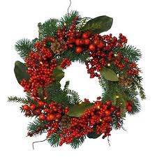 Couronne De Noa L Barbara D60 Cm Rouge En Vente Sur Rueducommerce Couronne Noel Couronne De L Avent Couronnes De Porte Pour Noel