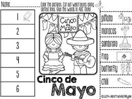 Practice one section a day or do the whole worksheet at once. Cinco De Mayo Abc Order Cut And Paste Printable Freebie Tpt