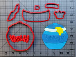 Milne children's books, along with a few new friends, enjoy a series of animated adventures in the hundred acre wood, courtesy of walt disney studios. Winnie The Pooh Hunny Pot 266 947 Cookie Cutter Set Jb Cookie Cutters