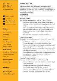 Additionally, the jobs found because of word of mouth require a cv. Event Planner Resume Example Tips Resume Genius