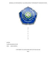 Sebutkan upaya mengatasi globalisasi di bidang budaya. Pdf Makalah Pengaruh Globalisasi Terhadap Kebudayaan Rahma Wati Academia Edu