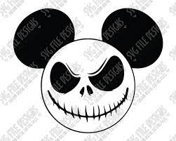 Download Disney Mickey Mouse Jack Skellington Halloween Svg Cut File Set