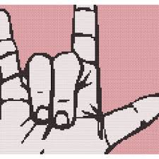 From funny and sarcastic jokes to witty puns, you'll find something to make you chuckle as. I Love You American Sign Language Counted Cross Stitch Pattern Cinnamonwoodscrafts On Artfire
