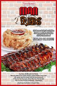 Tony Roma S Man Vs Ribs Hawaii Challenge Tasty Island