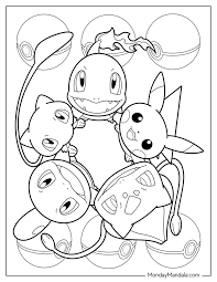 coloring page for coloring and print pokemon