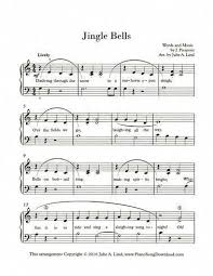 Jingle Bells Free Printable Christmas Piano Sheet Music For Early Intermediate Piano Player Piano Sheet Music Free Christmas Piano Christmas Piano Sheet Music