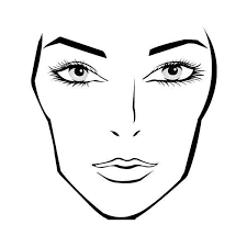 Download A Blank Face Chart Found On Polyvore Featuring