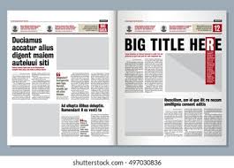 Meghan markle blames 'intrusive' tabloids for fallout with father. Graphical Design Tabloid Newspaper Template Creative Stock Vector Royalty Free 497030836