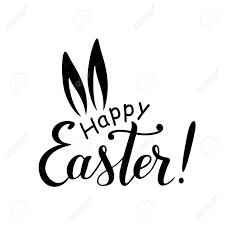 Best wishes for happy easter. Modern Hand Drawn Calligraphy Lettering Of Happy Easter In Black Royalty Free Cliparts Vectors And Stock Illustration Image 96900487