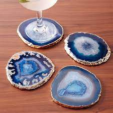 Agate Coasters Set Of 4 Agate Coasters Coasters Home Decor