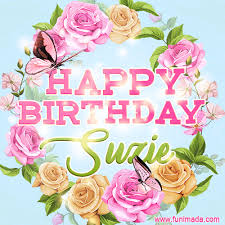 Belated birthday wishes for cousin. Beautiful Birthday Flowers Card For Suzie With Animated Butterflies Download On Funimada Com