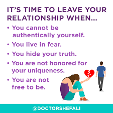 How to know when to leave a relationship. Facebook