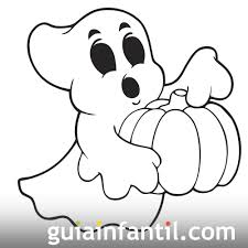 Fantasma Halloween Para Colorear