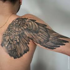Tattoo was done by jenelle wolfe in calgary, ab. Back Wing Electric Fresco Tattoos