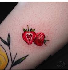 50 Best Fruit Tattoo Designs The Xo Factor Pink Tattoo Fruit Tattoo Strawberry Tattoo