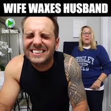 Wife Hilariously Waxes Her Husband