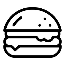 Burger Icon Bread Meat Fast Food Hamburger Burger Junk Food Food And Restaurant Easy Doodles Drawings Cute Easy Drawings Emoji Drawings