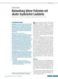 Behandlung Alterer Patienten Mit Akuter Myeloischer Leukamie