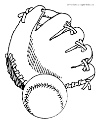 Dogs love to chew on bones, run and fetch balls, and find more time to play! Baseball And Glove Coloring Page