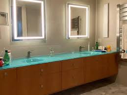Have rolled edges that allow the sink to be dropped down into a countertop opening. Integrated Glass Sinks Colored Glass Cbd Glass