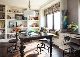 You like an office space that feels like a cozy living room that's designed to suit all your workday. Craft Room Built In Storage Ideas Transitional Home Office San Diego By Robeson Design Houzz