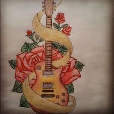 Rose Tattoos With Guitar For Men Google Search Music Tattoo Designs Tattoo Designs Dragon Tattoo