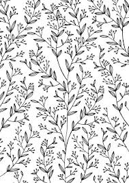 Black And White Floral Wallpaper Simple Pattern Design Prints Pattern Art Pattern Wallpaper