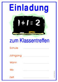 Kostenlose urkunden zum ausdrucken gratis vorlagen bei free printable com : Einladung Zum Klassentreffen Tafel Pdf Vorlage Zum Ausdrucken