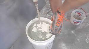 Mixing concrete is needed for projects like patios, walkways, and footers. How To Add Concrete Color Additive To Overlay Bag Mix Youtube