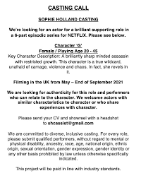 Everyone wants to know how to audition for netflix shows these days because netflix has become the most popular streaming. Sophiehollandcastingcsa On Twitter Casting Call Character G Text Version Can Be Found Here Https T Co D8nexw8zpp Fayetimby Ffearis Castingcall Castingcall Audition Casting Netflix Https T Co Jtid4ent5i