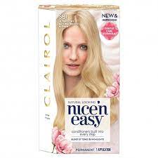 Diy with the l'oréal paris excellence créme permanent triple protection hair color in lightest natural blonde. Clairol Nice N Easy Permanent Hair Dye Sb1 Ultra Light Natural Beach Blonde Inci Beauty