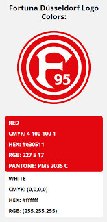Jetzt sollen nur 5 geholt werden. Fortuna Dusseldorf Team Colors Hex Rgb Cmyk Pantone Color Codes Of Sports Teams