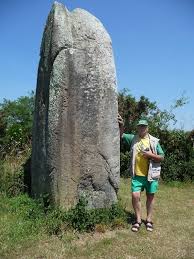 Menhir Du Net Sarzeau Presqu Ile De Rhuis Golfe Du Morbihan Brittany Standing Stone Dolmen Megalith