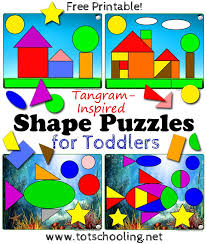 Tangram Shape Puzzles For Toddlers Totschooling Toddler And Preschool Educational Shapes Preschool Puzzles For Toddlers Shape Puzzles
